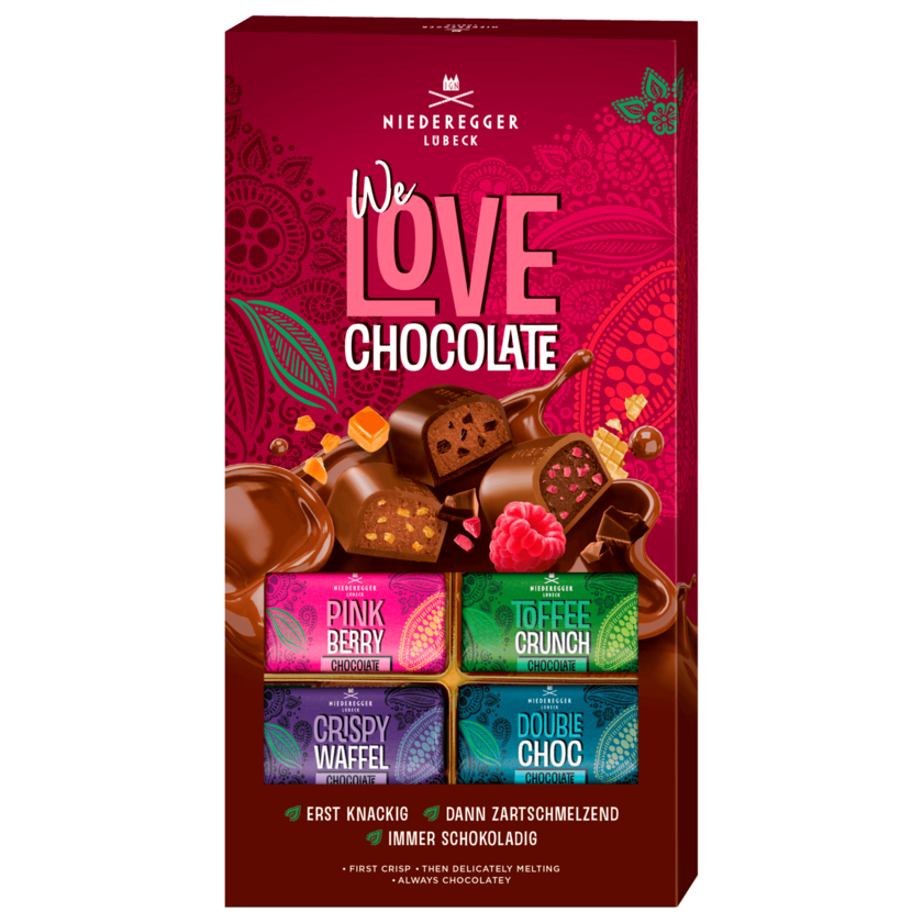 Niederegger Love Chocolate 4er Mix 200g